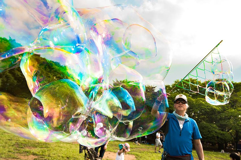 シャボン玉オヤジ